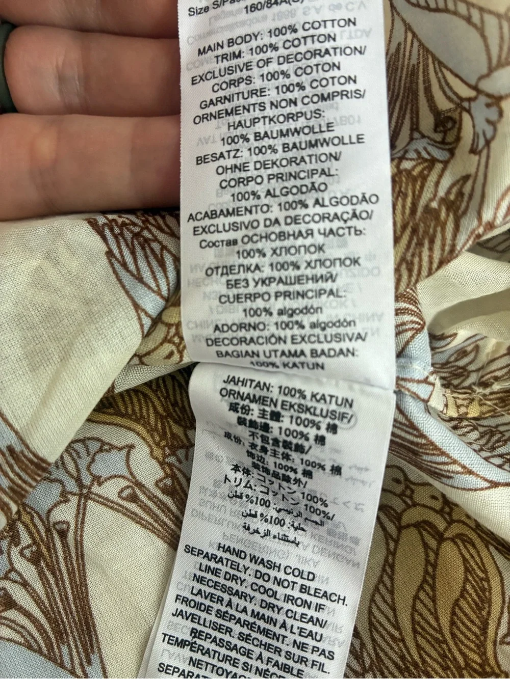 Tory Burch Sand Deco Crane Print Tunic